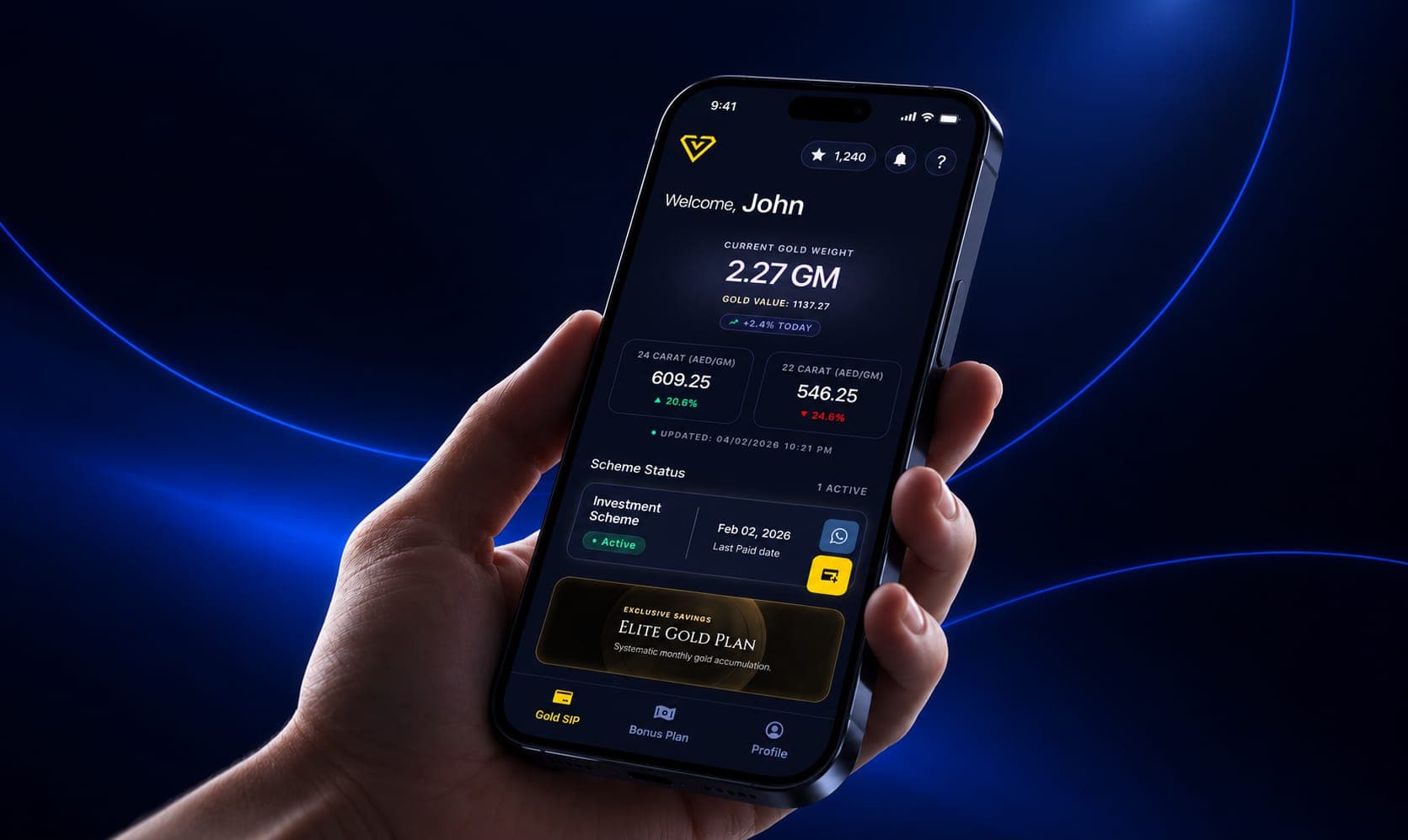 Venus Gold — App Design & UX