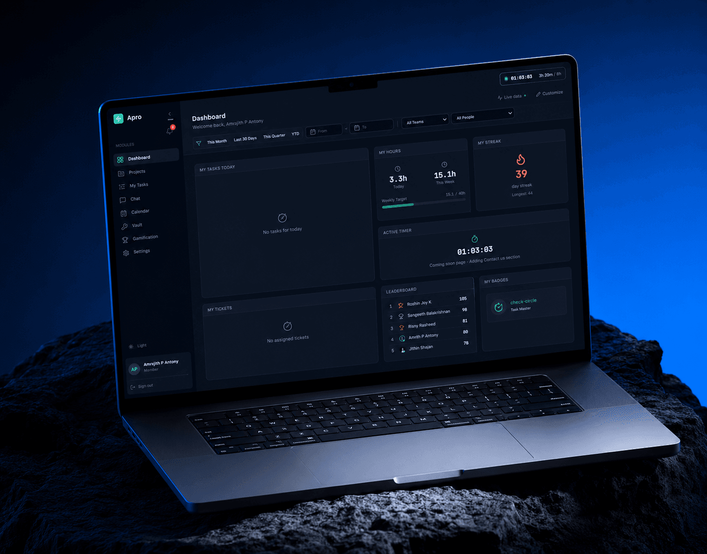 ai powered erp dashboard