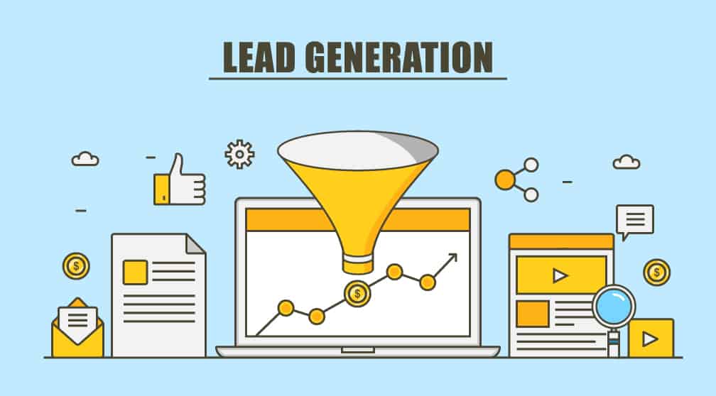 Lead generation flat image